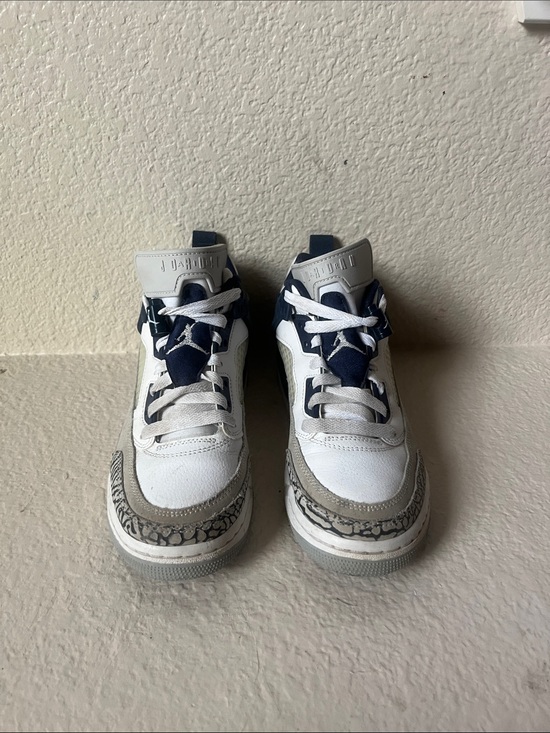 Jordan Other - Jordan Kids White Navy and Gray Retro Sneakers. Slightly worn & dirty